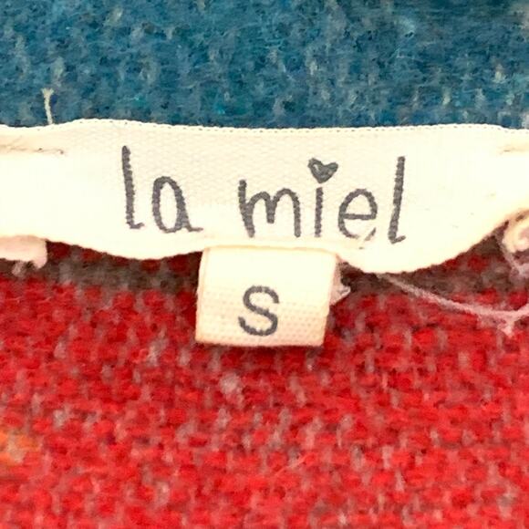 La Miel Womens Jacket Small Southwest Aztec Oversized Button Down Lightweight - Picture 3 of 16